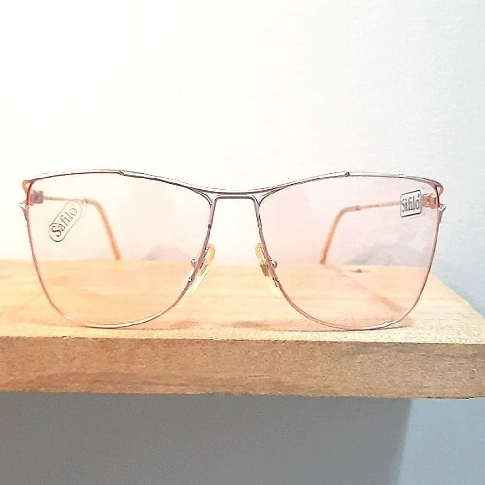 Authentically VINTAGE Rx'able Eyeglass Frame, Safilo women big glasses 59-14-140 - Picture 7 of 7